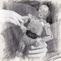 The new C3PO robot brick assembly puzzle block model is a christmas birthday gift for children and adults