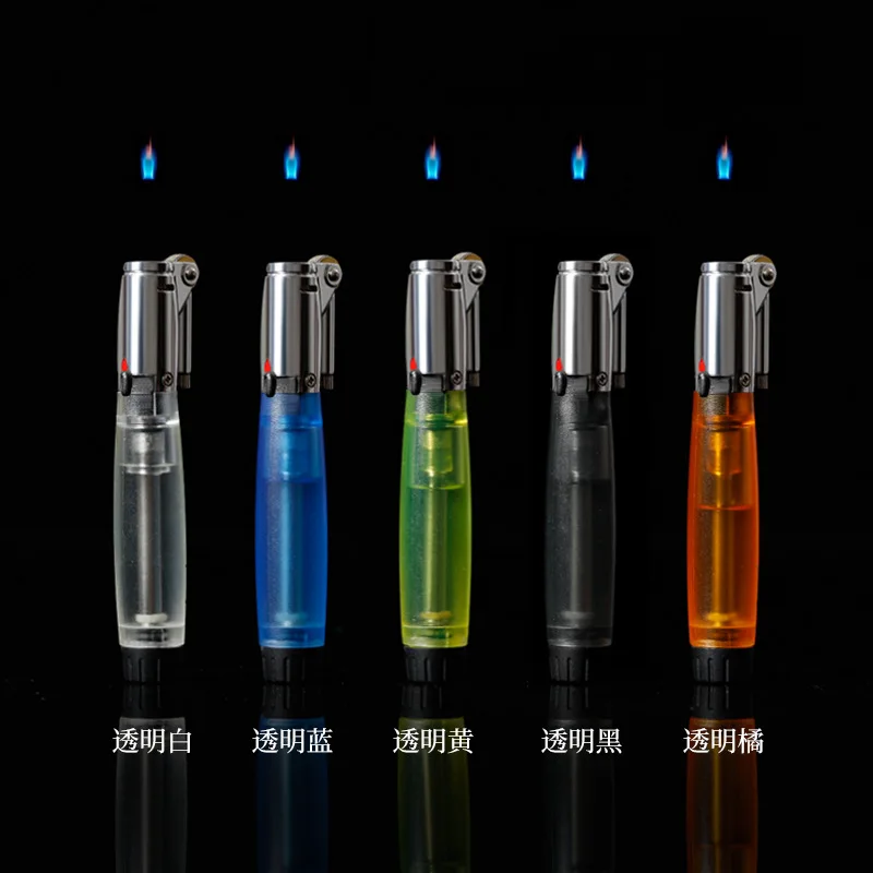 

New Grinding Wheel Open Flame Lighter Floating Flame Portable Personality Fashion Butane Lighter Cigarette Burner Men's Gift