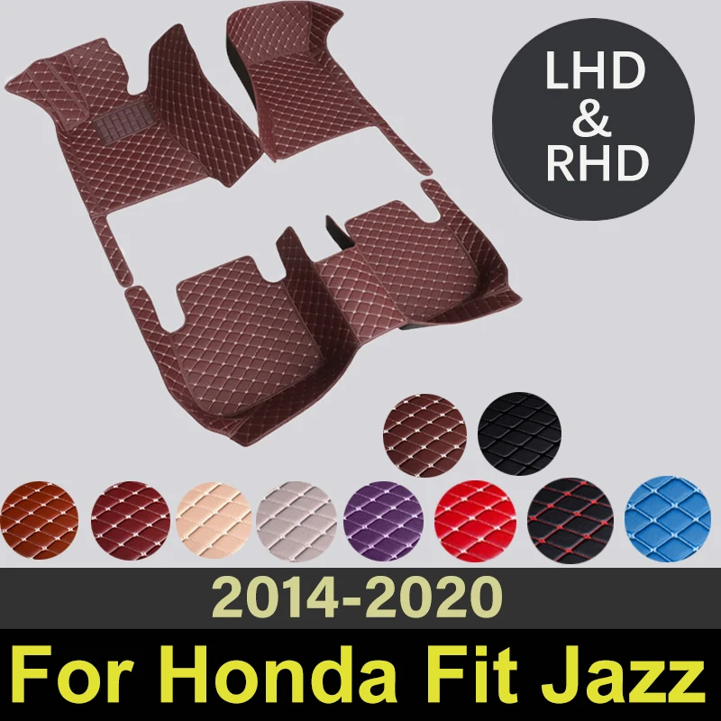 

Car Floor Mats For Honda Fit Jazz 2014 2015 2016 2017 2018 2019 2020 Auto Interiors Accessories Custom Carpets Car Styling Rug