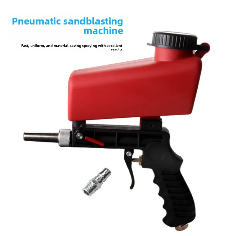 

Пневматический пескоструйный пистолет, малый ручной портативный пескоструйный пистолет, красный, синий, черный, пневматический пескоструйный инструмент