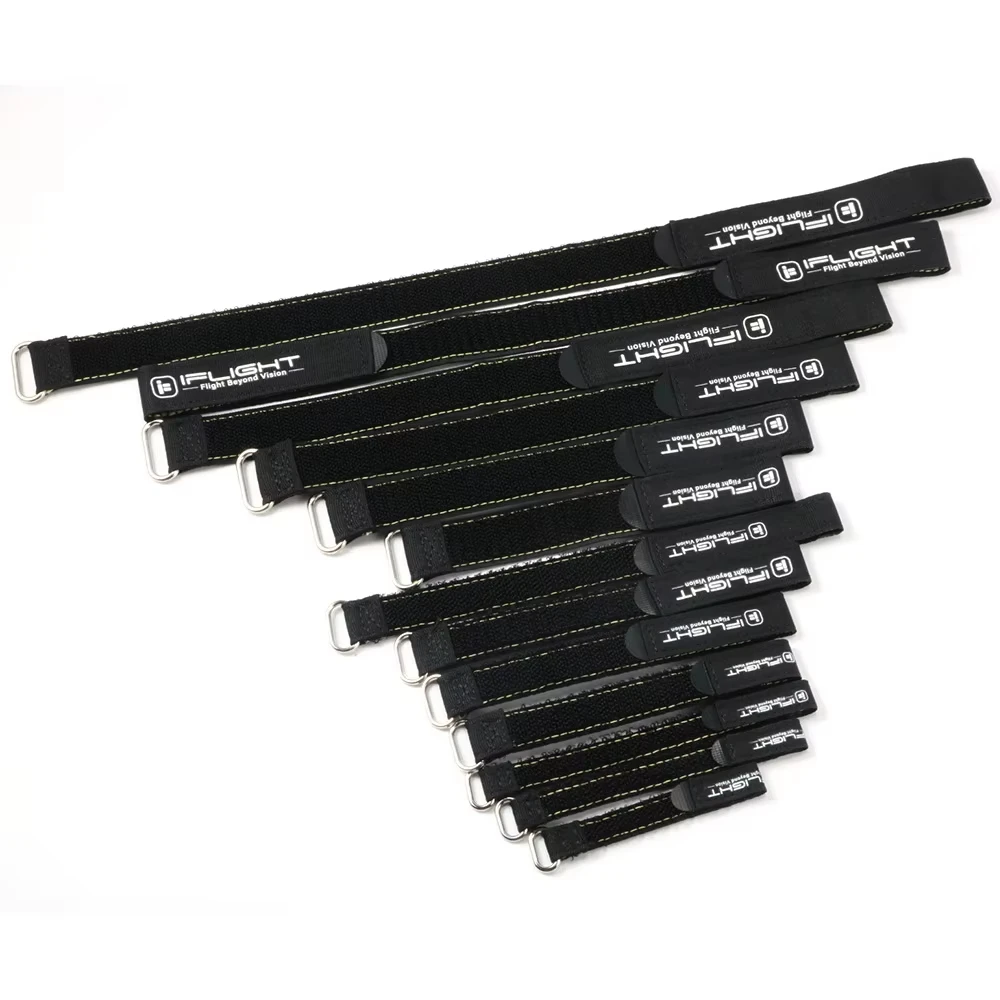 

IFlight Magic Sticker Tape Nylon Lipo Battery Strap Belt Reusable Cable Tie Wrap for FPV RC Battery (5 Pieces)