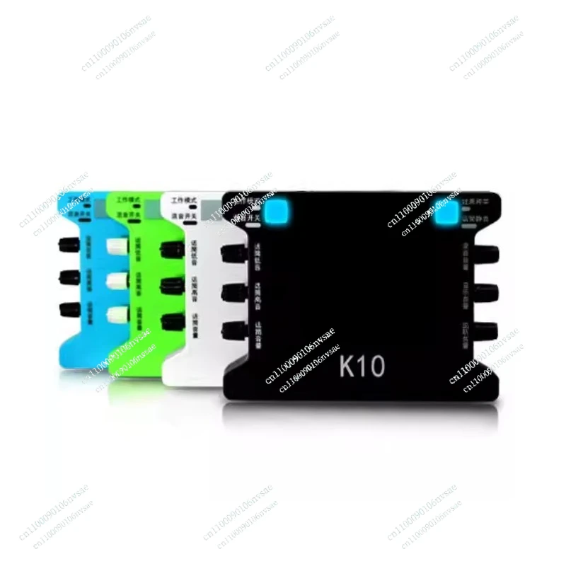 

K10 Recording Studio Sound Card Audio USB External Computer Pc Mobile Phone Recording Live Broadcast Microphone