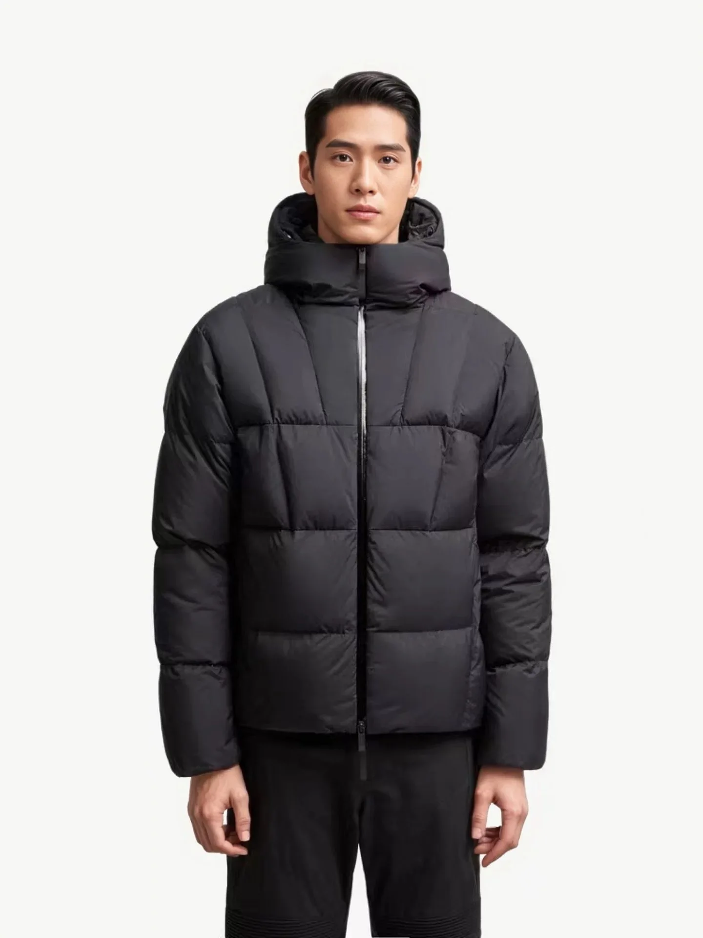 

Men's Golf Hooded Short Down Jacket Warm, Casual, Versatile