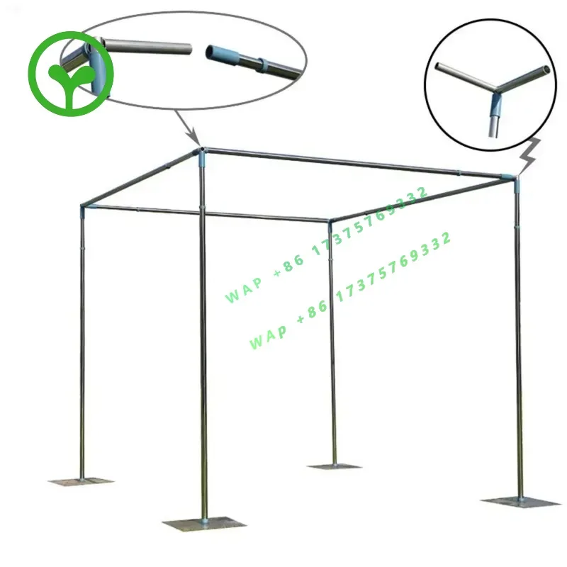Adjustable Backdrop Stand Wedding Backdrop Party Stage Decor Pipe & Drape Simple Four Corner Square Pavilion Pipe Drape Kit
