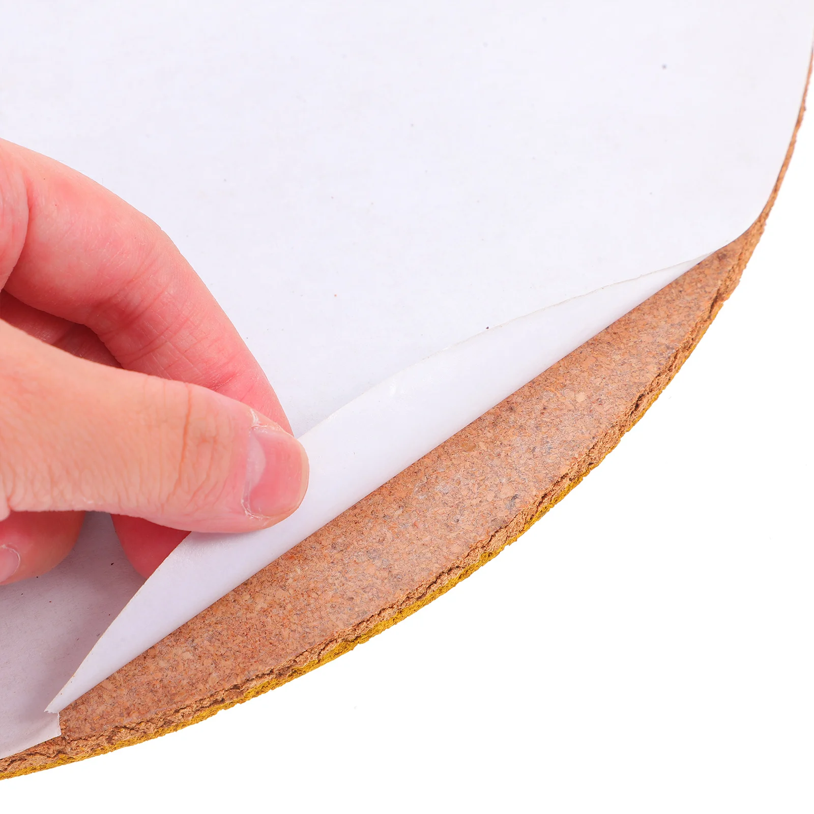 Self-Adhesive Round Cork Board 30Cm Easy Installation for Office School Home Decorative Bulletin Photo Display Memo Board
