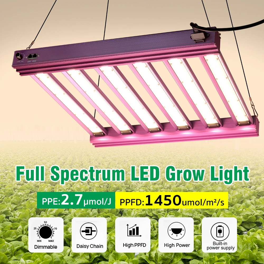 200W 300W Full Spectrum LED Grow Light AC100-277V LM281B For Hydroponics Greenhouse Flowers Seeds Growth Lamp