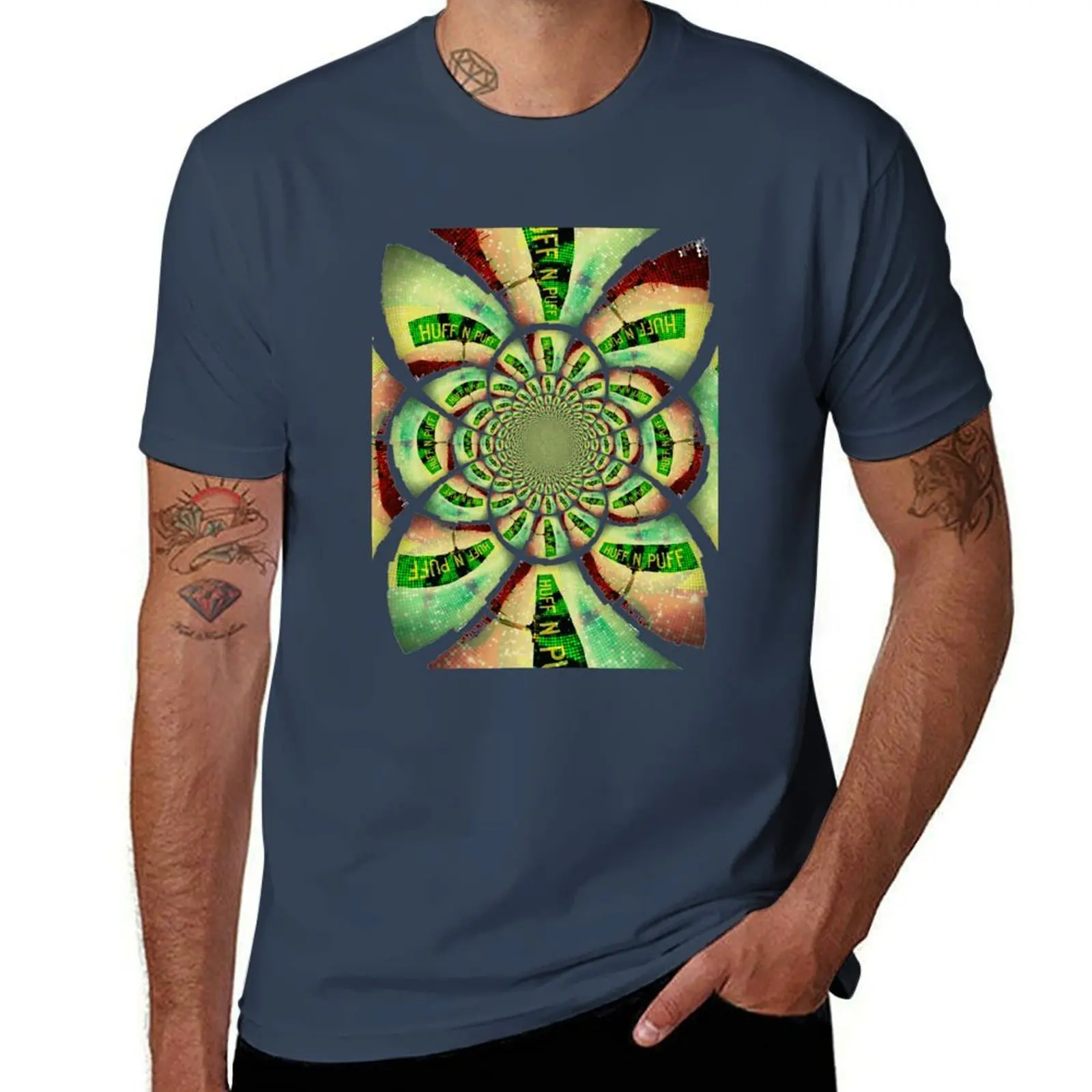 

Huff N Puff - Puff N Huff T-Shirt Summer Casual Loose T-Shirt