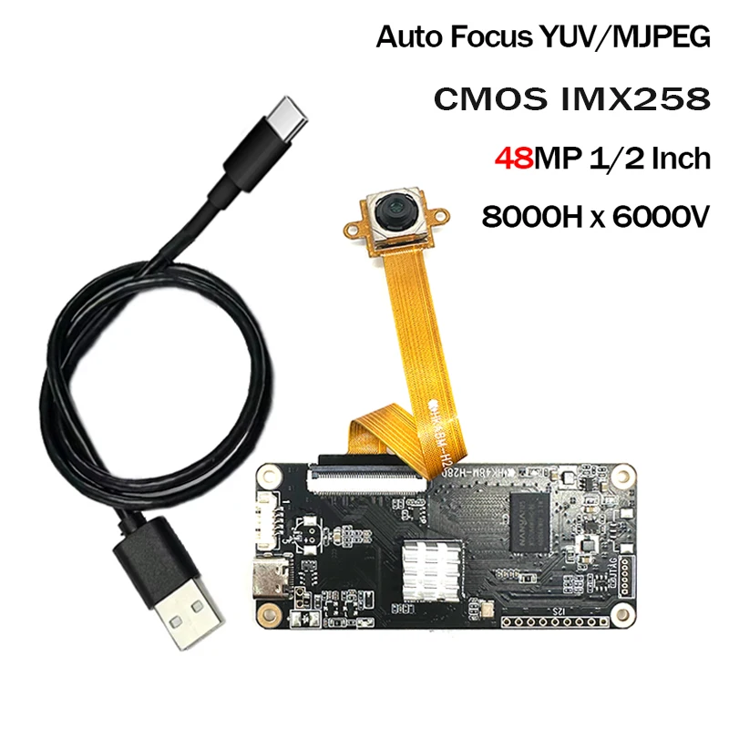 Moduli fotocamera CMOS IMX258 48MP 8K ad alta velocità HD con messa a fuoco automatica Type-C USB3.0 per apparecchiature terminali intelligenti