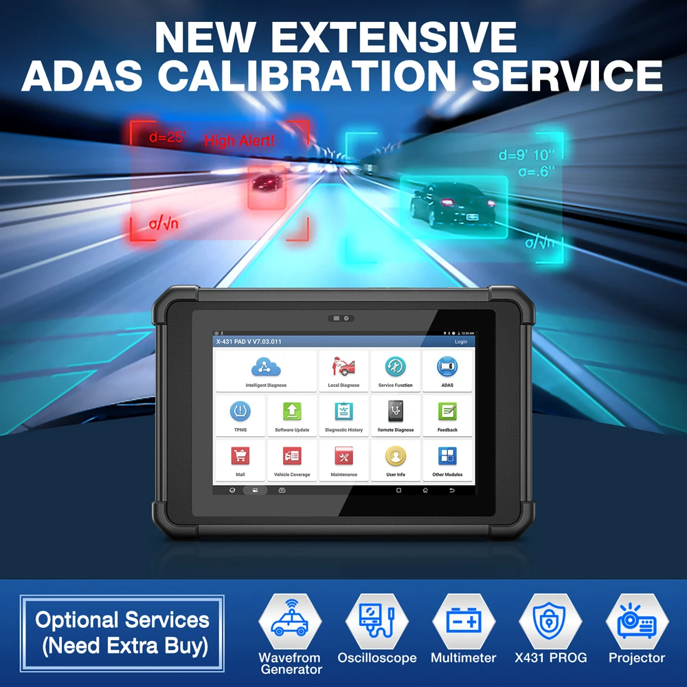 أداة تشخيص تلقائية X431 PAD V ELITE 5 ترميز وحدة التحكم الإلكترونية عبر الإنترنت/J2534 برمجة السيارة obd2 الماسح الضوئي ADAS معايرة Smartlink C