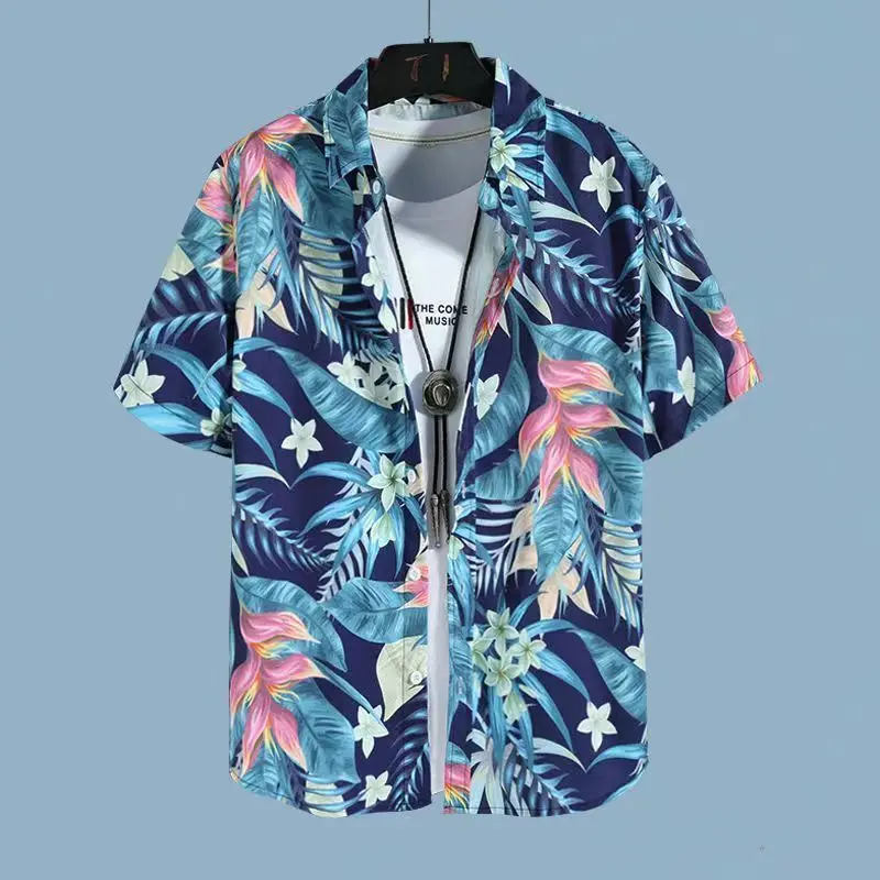 

Men Women Hawaiian Shirt 3d Flamingo Shirt For Men Flower Print Plus Size Hawaiian Shirts Beach Camisa Beach Blouse Holiday