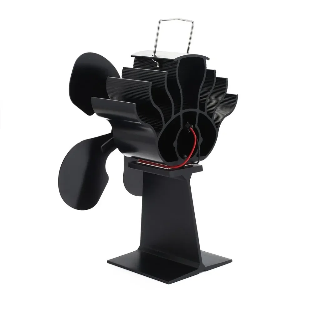 4-Blade Heat Powered Stove Fan for Wood / Log Burner/Fireplace - Eco Heater Tool