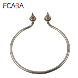 Riscaldatore elettrico del tubo del diametro del cerchio 304 V 2KW 220mm dell'elemento riscaldante dell'acqua del gomito a forma di racchetta dell'acciaio inossidabile 220