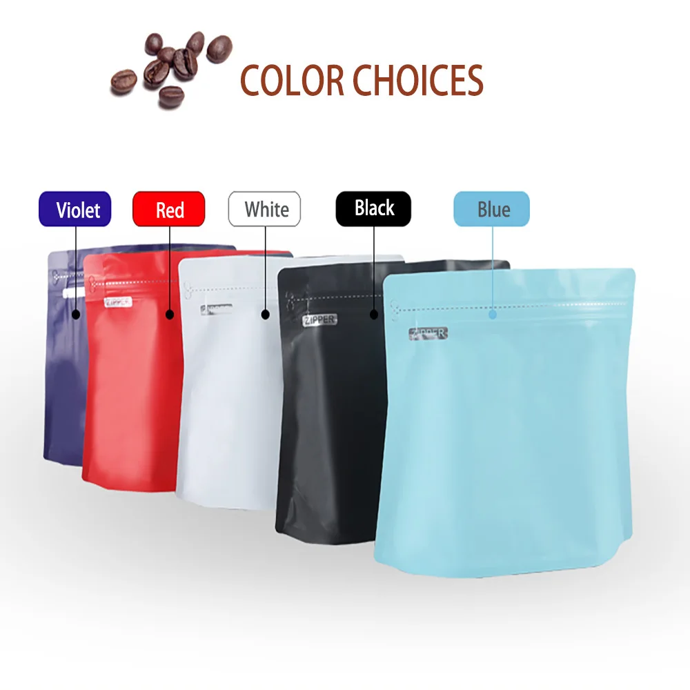 

50pcs 100g 150g 250g 500g Diamond coffee bags no valve Aluminum Foil Sealed Food Tea Storage Reusable Pouches Wholesale