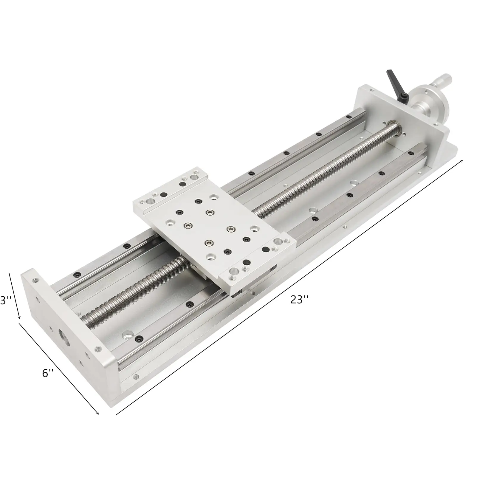 Manual Xyz 3 Axis Sliding Table 16'' Stroke Sfu1605 Ballscrew Linear Stage Actuator, Aviation Aluminum, Worktable Milling Workin