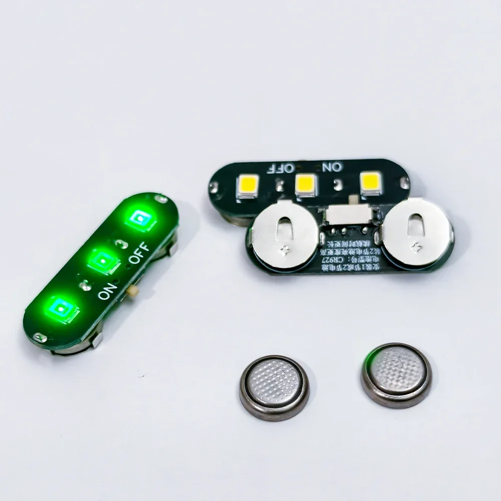 Interrupteur de lumière sans fil haute luminosité 3 watts, lampe Led, jouets pour bricolage, fabrication de modèles/Gun-dam/décor de maison de poupée/Diorama avec batterie 1 pièce