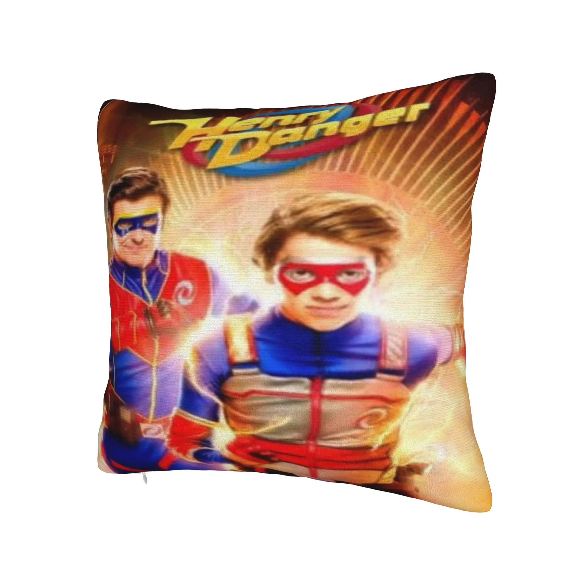 Captain Henry And Kid Danger  Pillowcases Accessories Soft Cushion Cover  Throw Pillow Cover Zippered Multi-Size