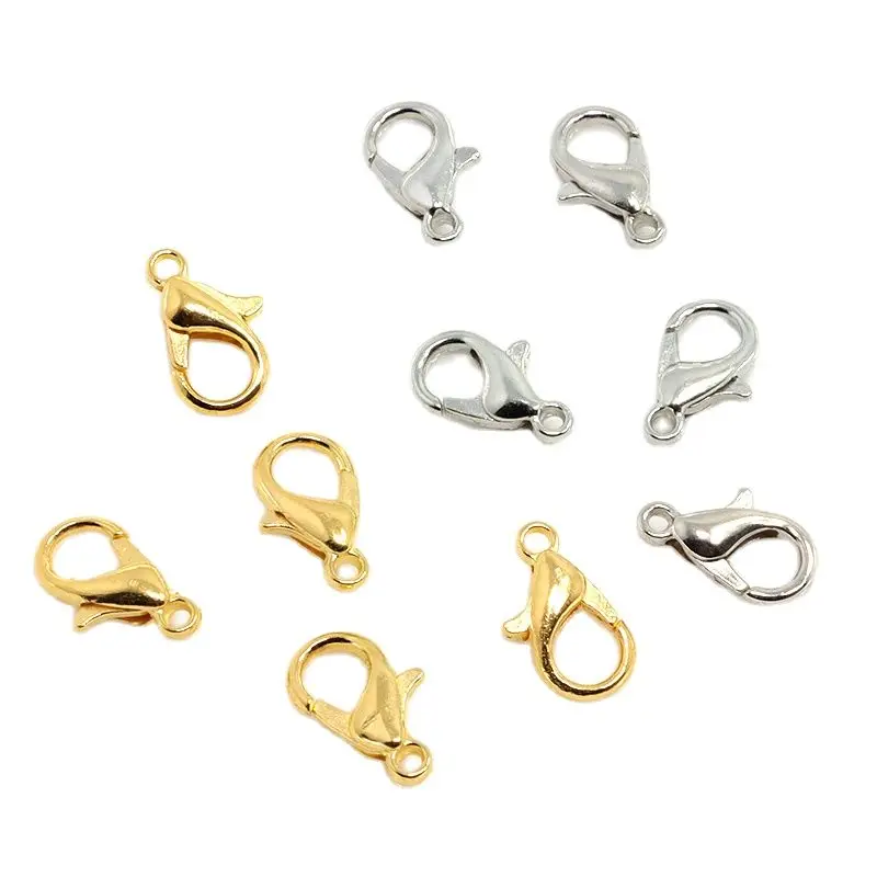 100pcs 302 Lobster Claw Clasps for Jewelry DIY Jewelry Accessories for Necklace Making Findings Bracelet Stocking Stuffers