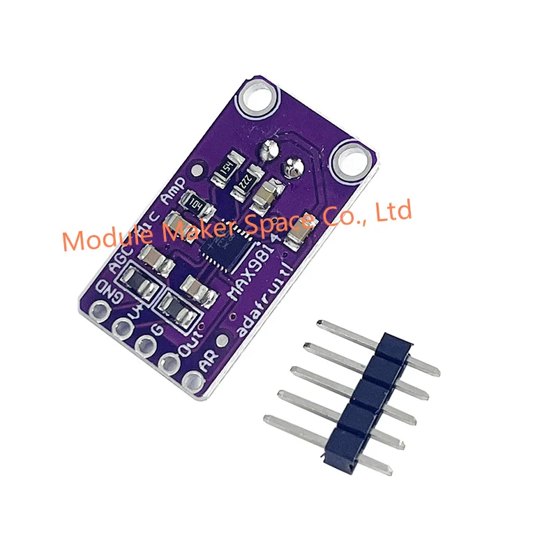 MAX9814 Microphone AGC Amplifier Board Module Auto Gain Control for Arduino Programmable Attack and Release Ratio Low THD