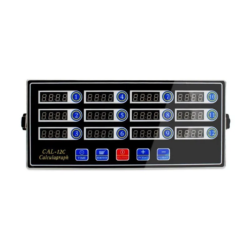 Kitchen 12-channel timer baking western restaurant hamburger fried chicken fries recording equipment