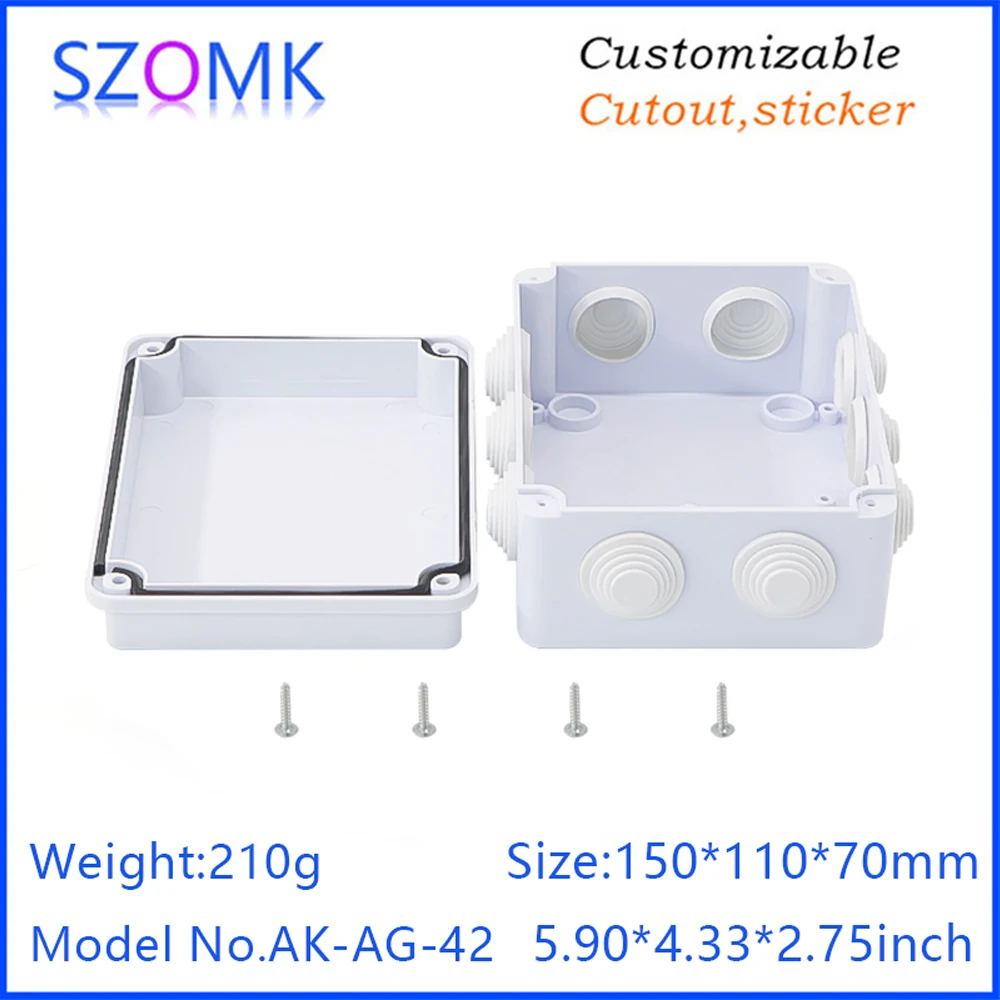 SZOMK hot-sale AK-AG-42 electronic plastic box ip65 enclosure junction box cctv