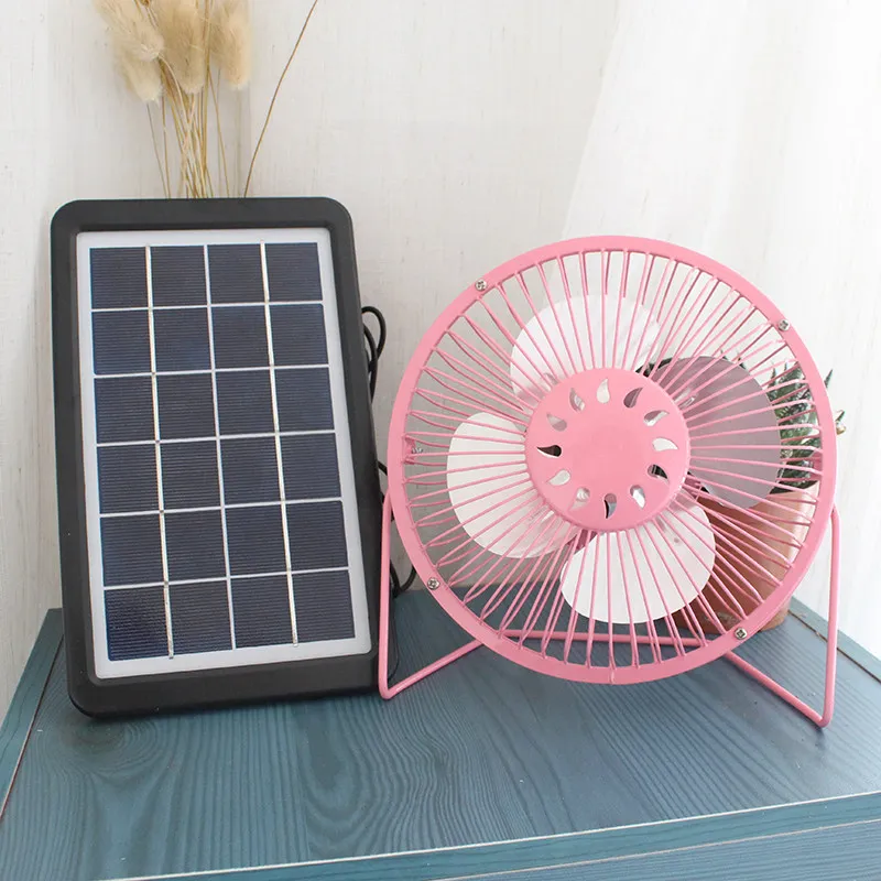 Solar Fan USB Succulent Ventilation Cooling Outdoor Pet Dormitory Car Small Electric Fan Portable Mini