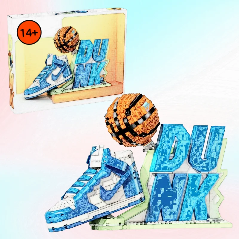 

1180 шт. MOC-43008 баскетбольные кроссовки строительные блоки кроссовки модель кирпичи креативный орнамент игрушки для мальчиков подарки на Рождество и день рождения