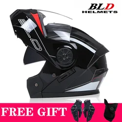 Safety Modular Flip Motorcycle Helmet Fashion Moto Helmet Voyage Racing Men Women DOT Approved Latest Dual Lens Interior Visor