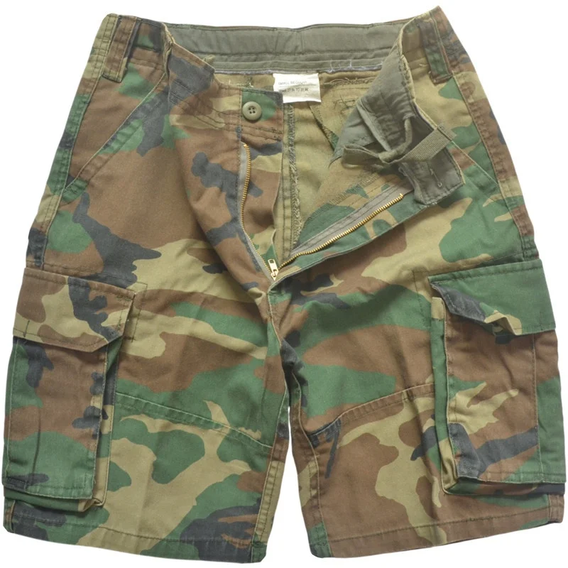 55/45 Military Grade Twill Fabric Washed And Treated With American Shorts Copper Zipper