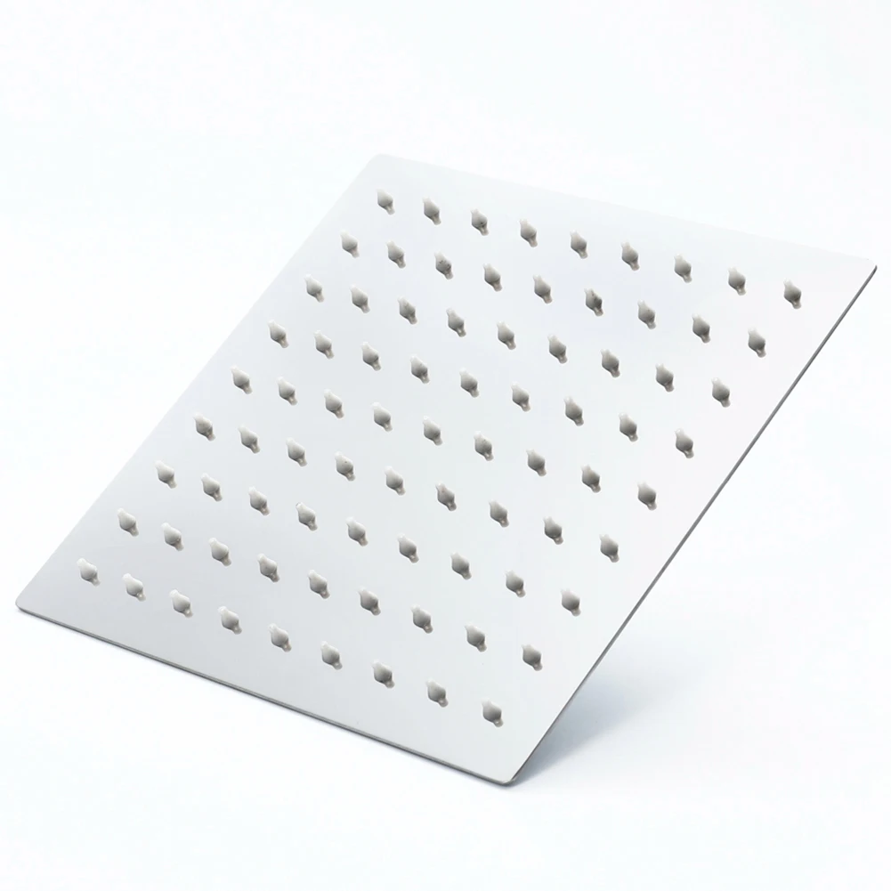 

Square Stainless Steel Shower Head Rainfall Shower Chrome High Pressure Ultra-Thin Shower Head Sprayer 200X200mm-AA25