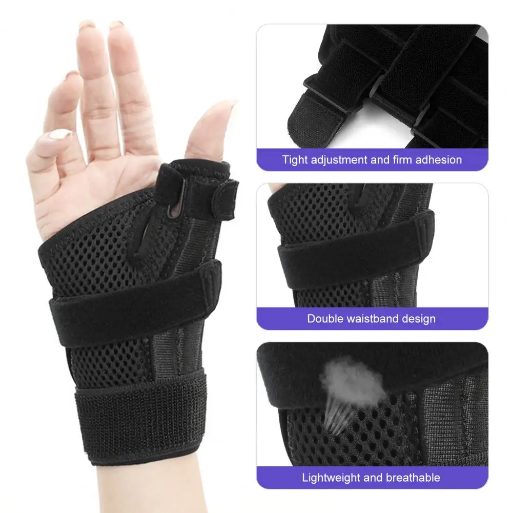 Thumb Wrist Wrap 1Pc Convenient Breathable Ergonomic  Men Women Tendonitis Thumb Wrist Wrap Sports Use