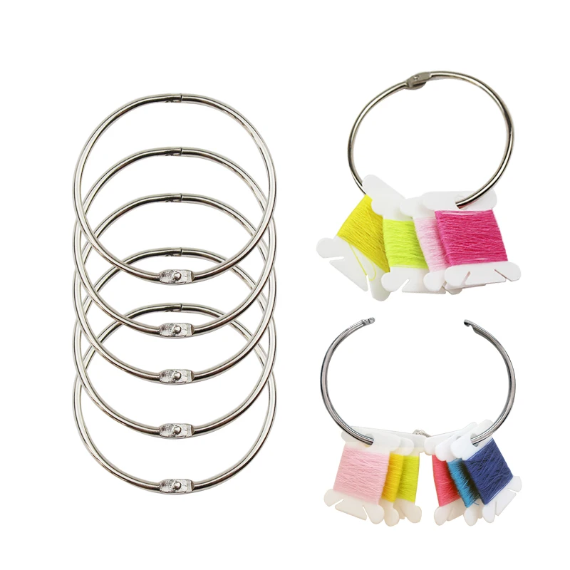 Winder Rings Thread Organizer DIY Embroidery Thread Bobbins Storage Ring Cross-Stitch Card Thread Holder Sewing Accessories