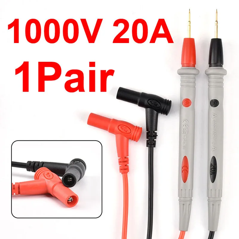 Multi-meter Test Leads Universal Wire Cable AC DC Digital 1000V 20A 10A  Thin Tip Needle CAT III Measuring Probes Pen for Multi-