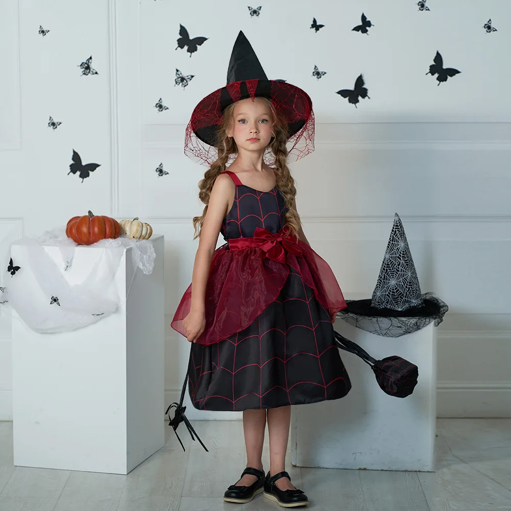 Fiona Toddler Little Girls Gothic Zombie Festival Holiday Dress Girl Halloween Cosplay Dress