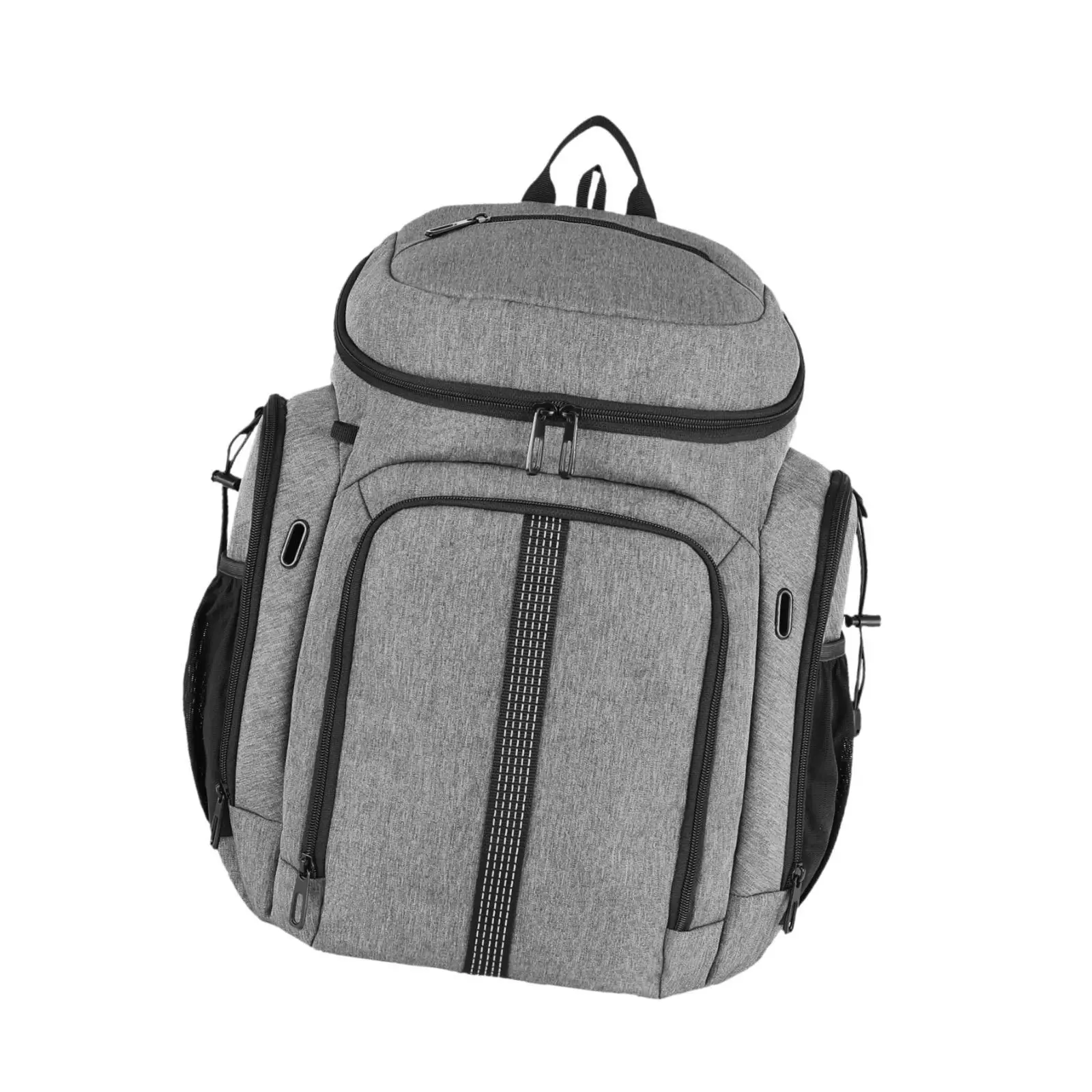 

Basketball Backpack Football with Pull Rod Belt Portable Lightweight Soccer Practical Rucksack Knapsack Sports Equipment Bag