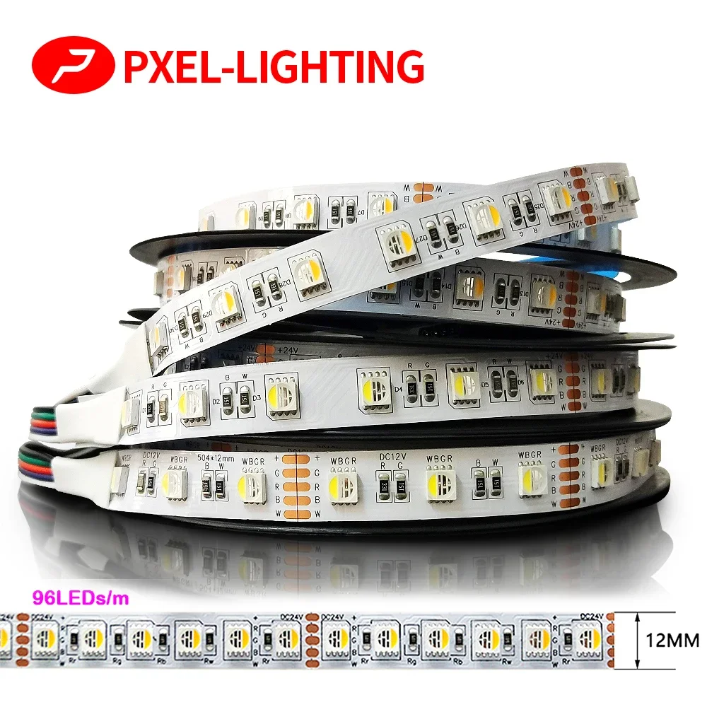 5M 12V 24V SMD5050 RGBW RGBWW LED Strip RGB White RGB Warm White, 4 Color in 1 LED Chip,60 LED/M IP20 IP65 Waterproof LED Tape