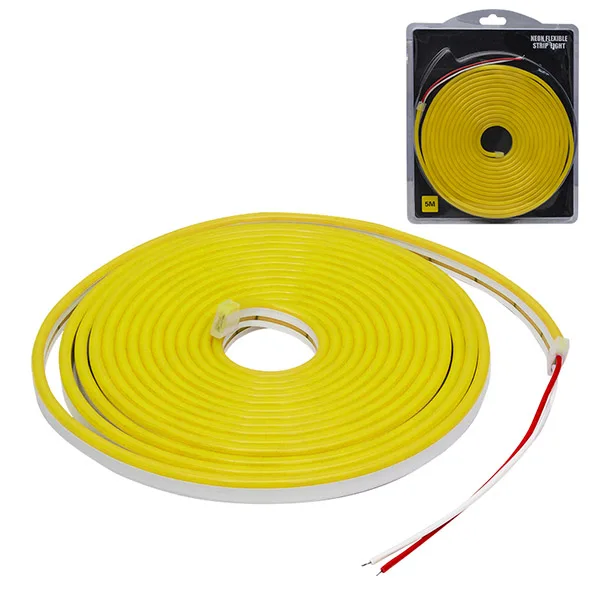 POWERMASTER NEON LED strip yellow 5 meters 12 VOLT