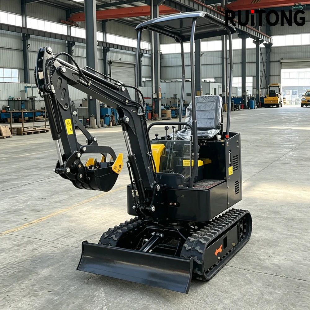 Professional grade compact excavators rubber tracked mini excavators EPA certification and customization available