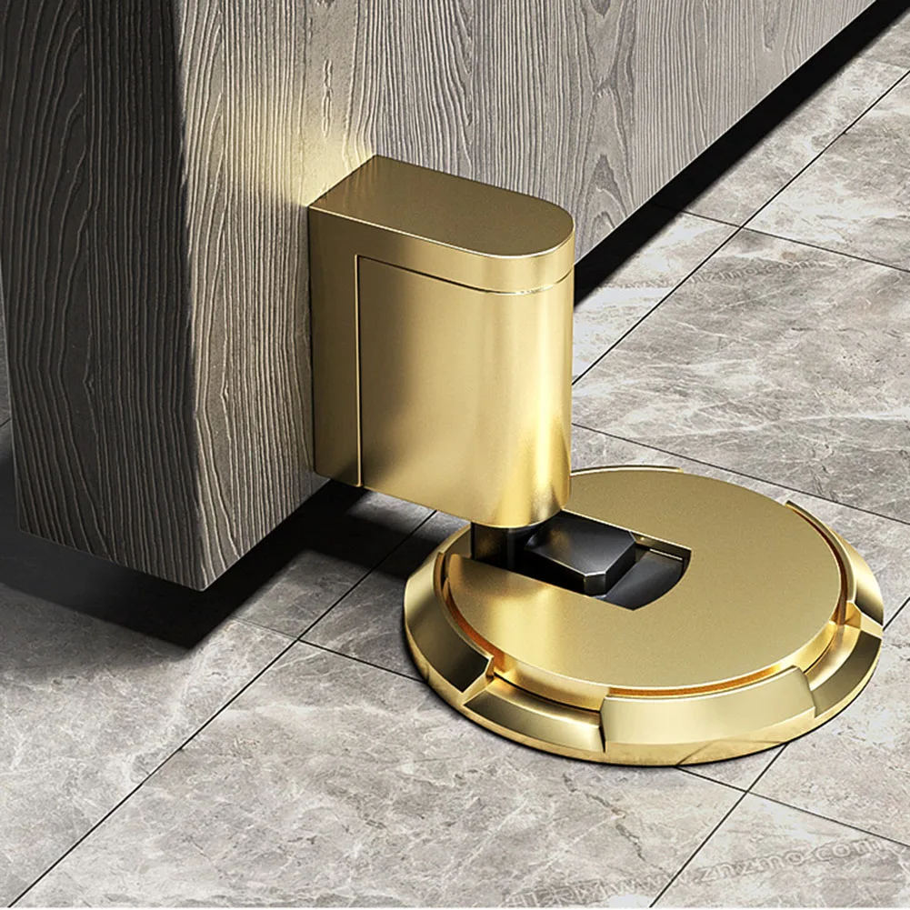 Heavy Duty Door Stopper Mechanical Door Stop Adjustable Door Holder Non-punch Windproof And Anti-collision Door Stopper Hardware