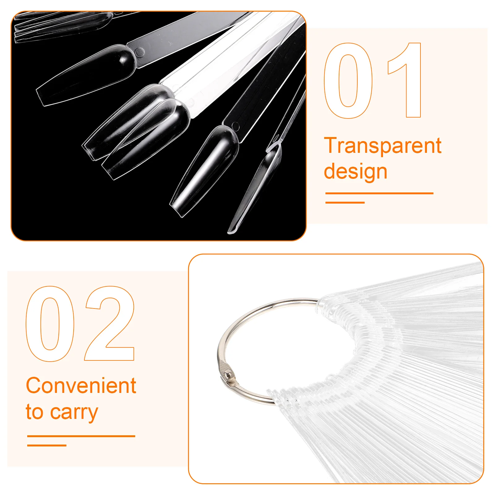 

100 шт. насадки для демонстрации ногтей, достаточное количество для широкого диапазона цветов и салонных принадлежностей, насадки для демонстрации ногтей, вещи для ногтей