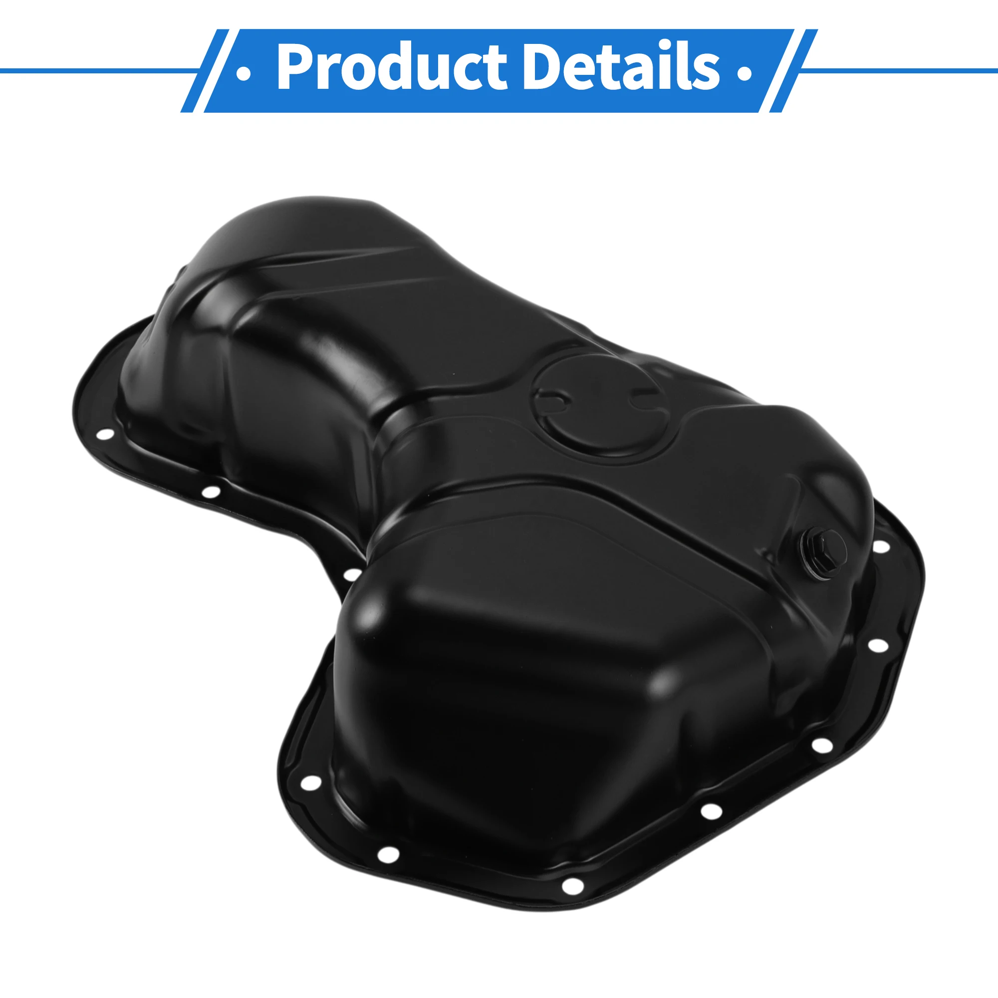 

UXCELL No1210231101 Масляный поддон двигателя, масляный поддон, поддон трансмиссии для Toyota Highlander 2017-2019, стальной черный