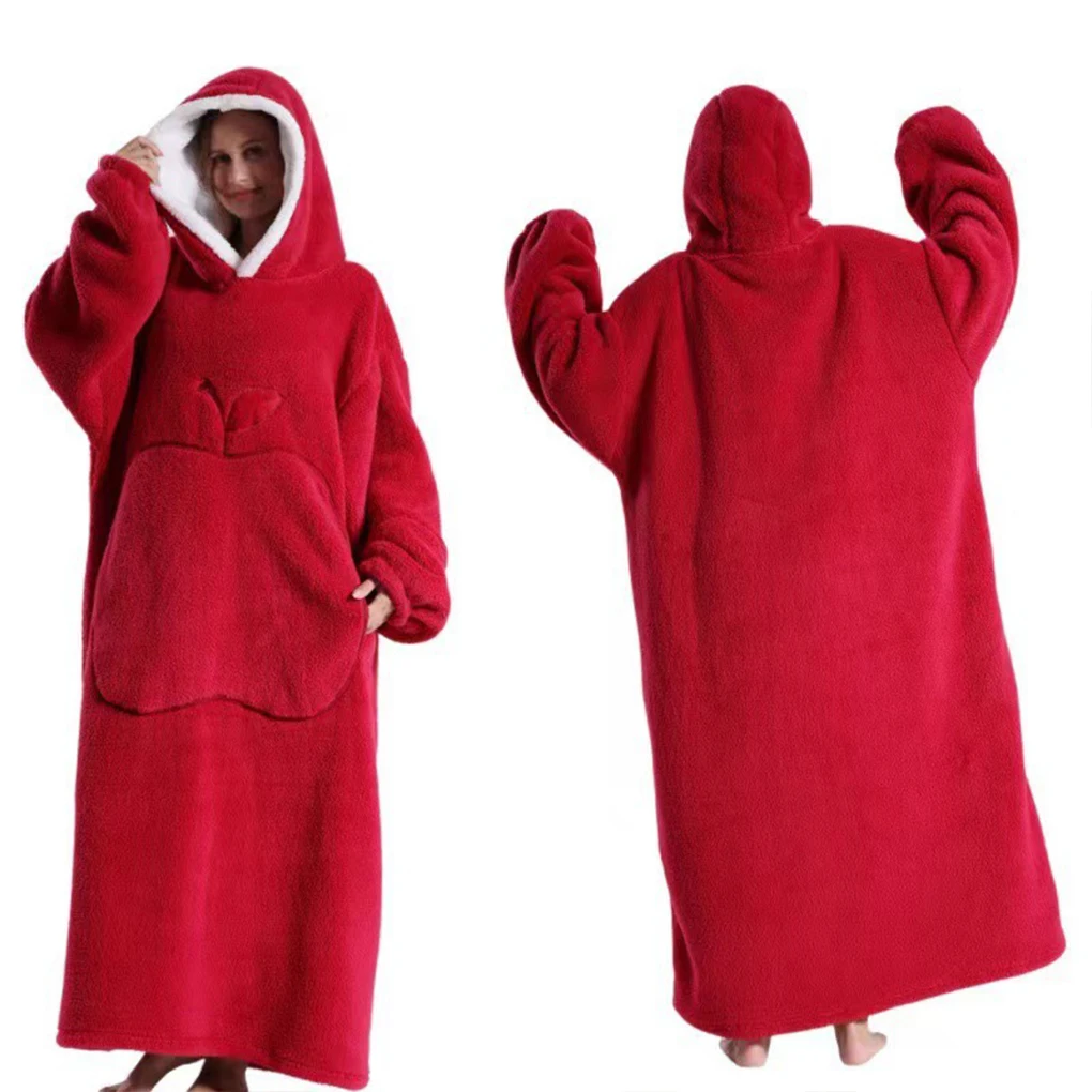 Coperta maglione con tasche Maniche eleganti e comode essenziali invernali alla moda e calde