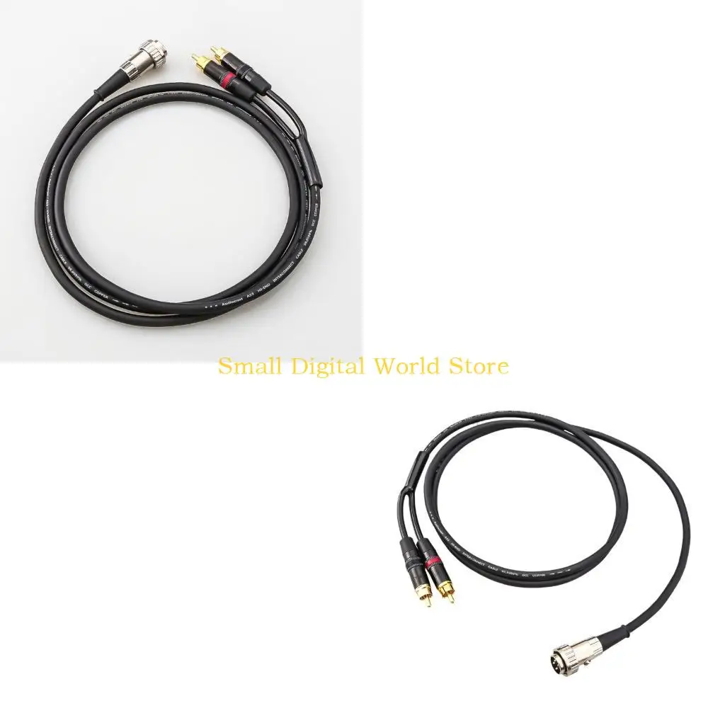 77UB Reliable DIN Male to 2RCA Female Auditory Cable in Multiple Length Option
