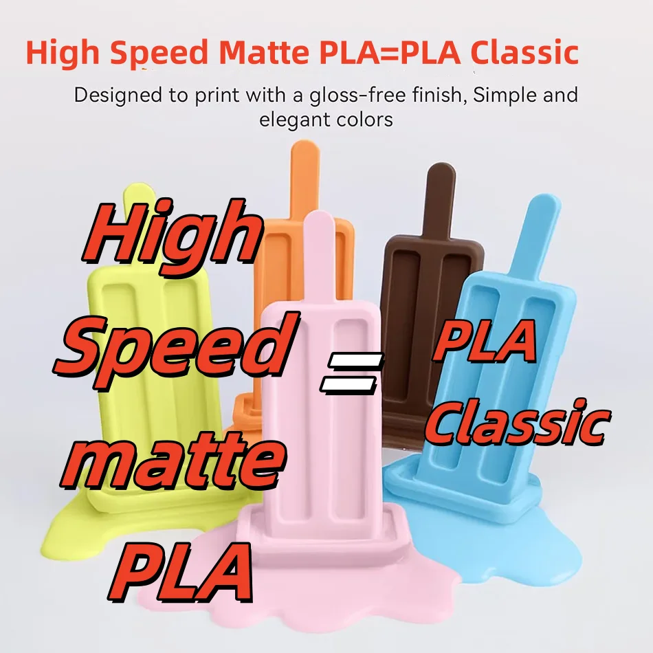 JAYO High Speed PLA matte 3D Filament 1.75mm PLA 3D Printer Filament 9Rolls/set Neatly Wound Matte Effect 3D Printing Materials