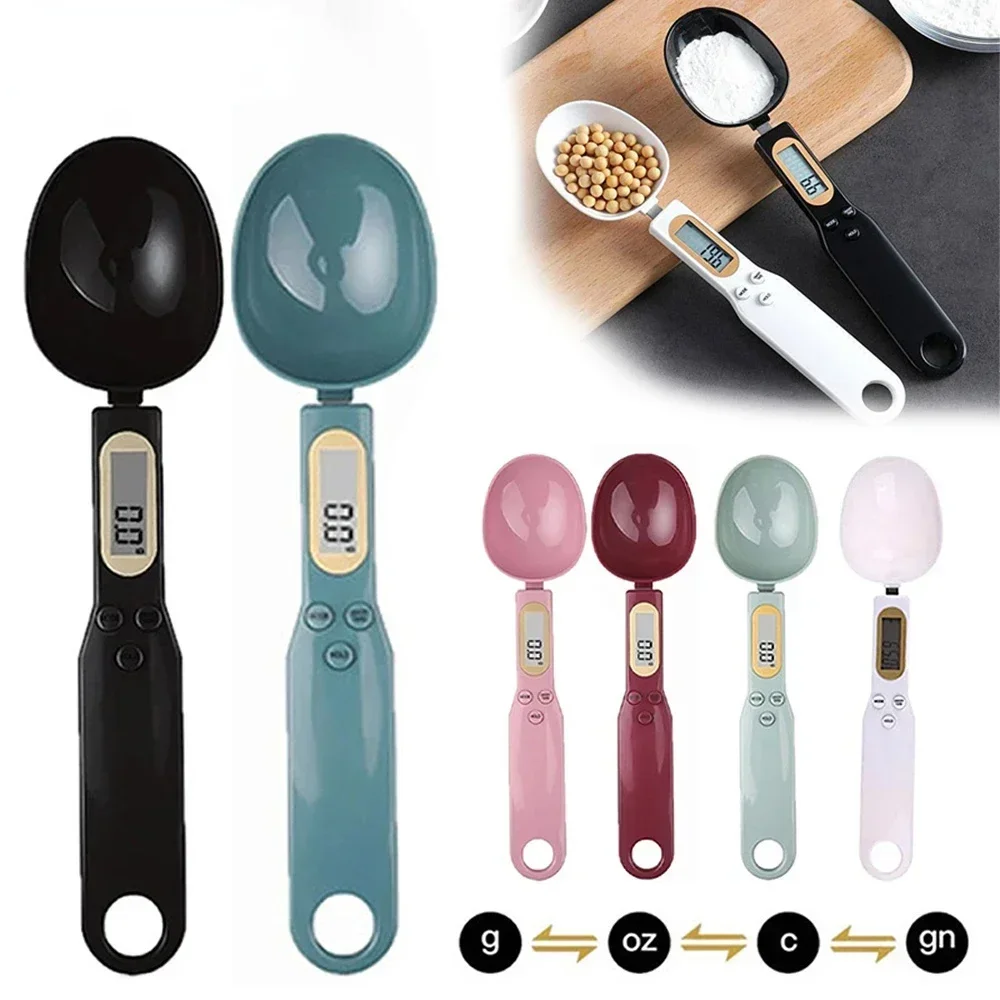 

Mini Spoon Scale Digital Kitchen Scale Electronic LCD Food Scale 0.1-500g Weight Measuring Kitchen Tool for Milk Coffee