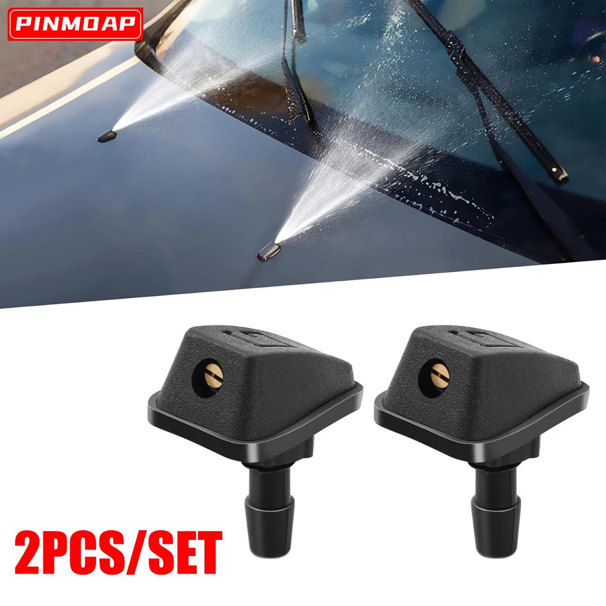 

2 шт./компл., универсальный передний капот, насадка для стеклоочистителя автомобиля, комплект для распыления, омыватель ветрового стекла, спринклер, вентилятор, крышка сопла, регулируемая насадка для шайбы