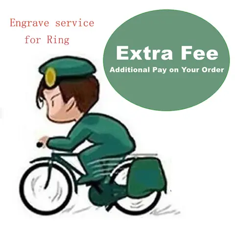 Engrave Servicer For 1 Pcs Ring ，just About 8-10 English Letters Or Date Can Do，pls Purchase With Ring Together If Need Engrave