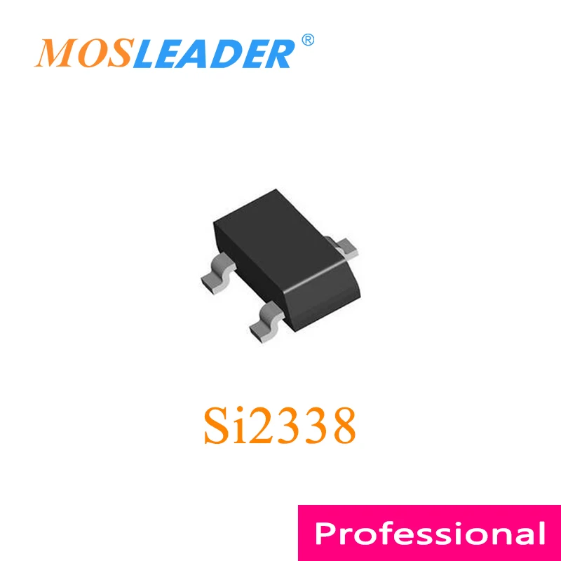 Mosleader Si2338 SOT23 3000 шт. Si2338DS Si2338DS-T1-GE3 N-канальный 6A 20 В 30 В китайский товар Высокое качество