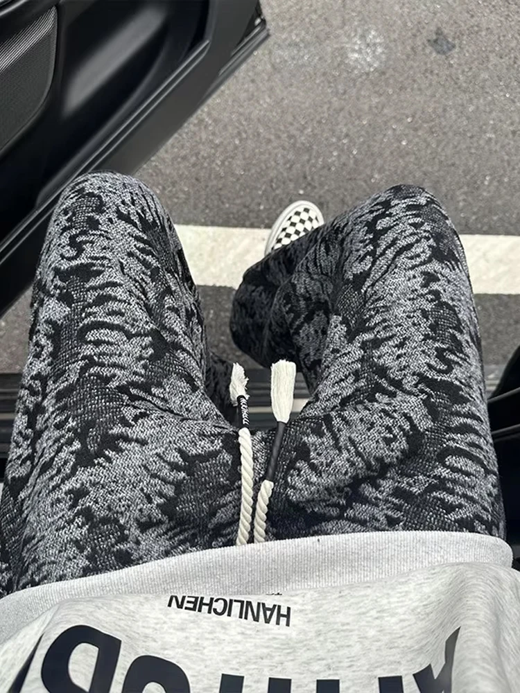 

Винтажные мужские повседневные брюки Thiened с ручным крашением, осень-зима, широкие брюки для отдыха, удобные мягкие прямые брюки