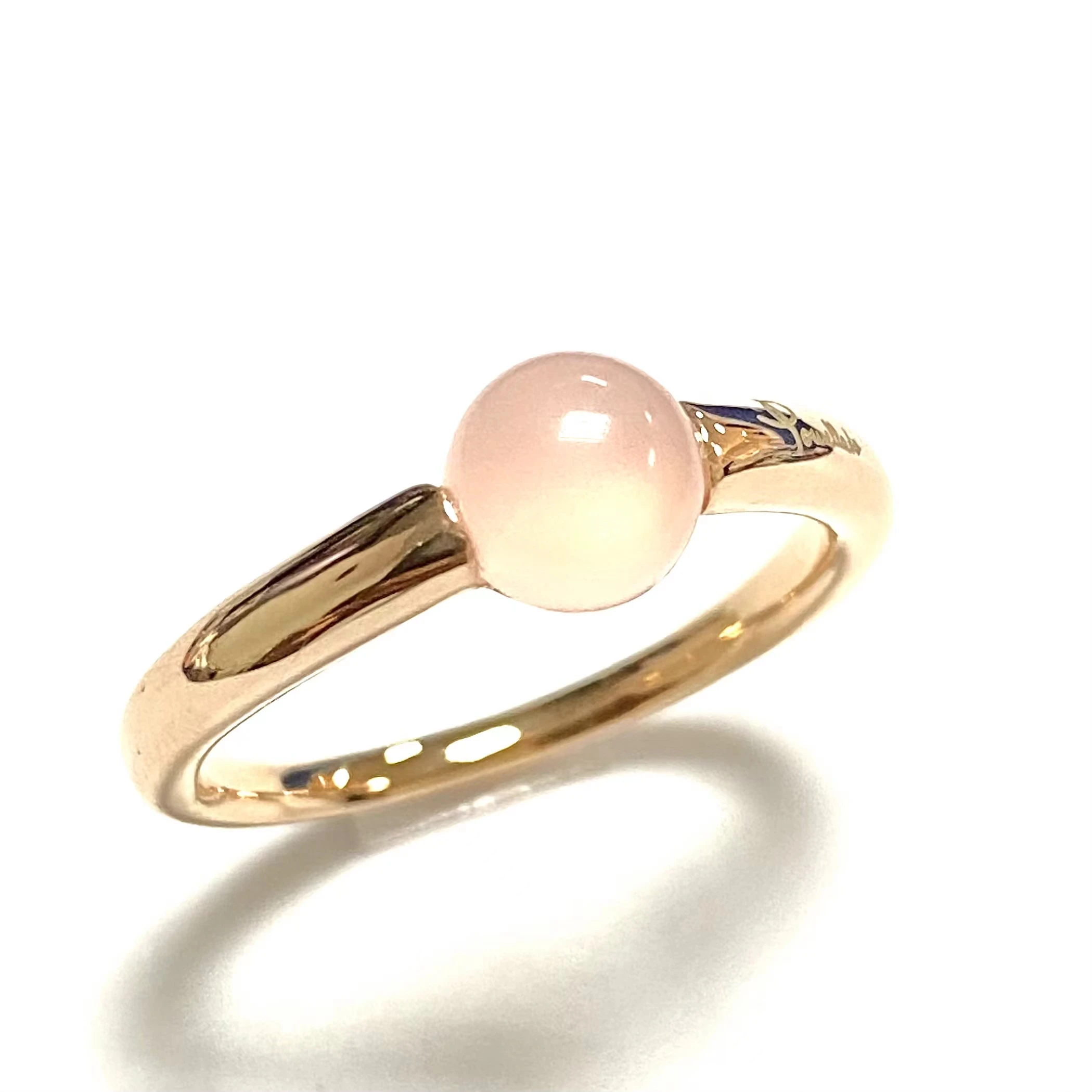 Ring 23 Colors Simple Round Candy Style Ring Gold Plated Natural Crystal Ring For Women Candy Ring Birthday Gift