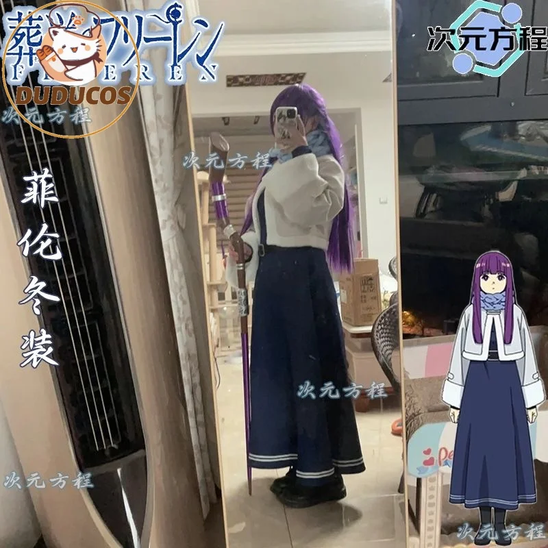 IN STOCK Fern Cosplay Costume Anime【XS-2XL】DUDU-R Women Winter Fern Frieren Himmel Christmas Costume Plus Size - view 2